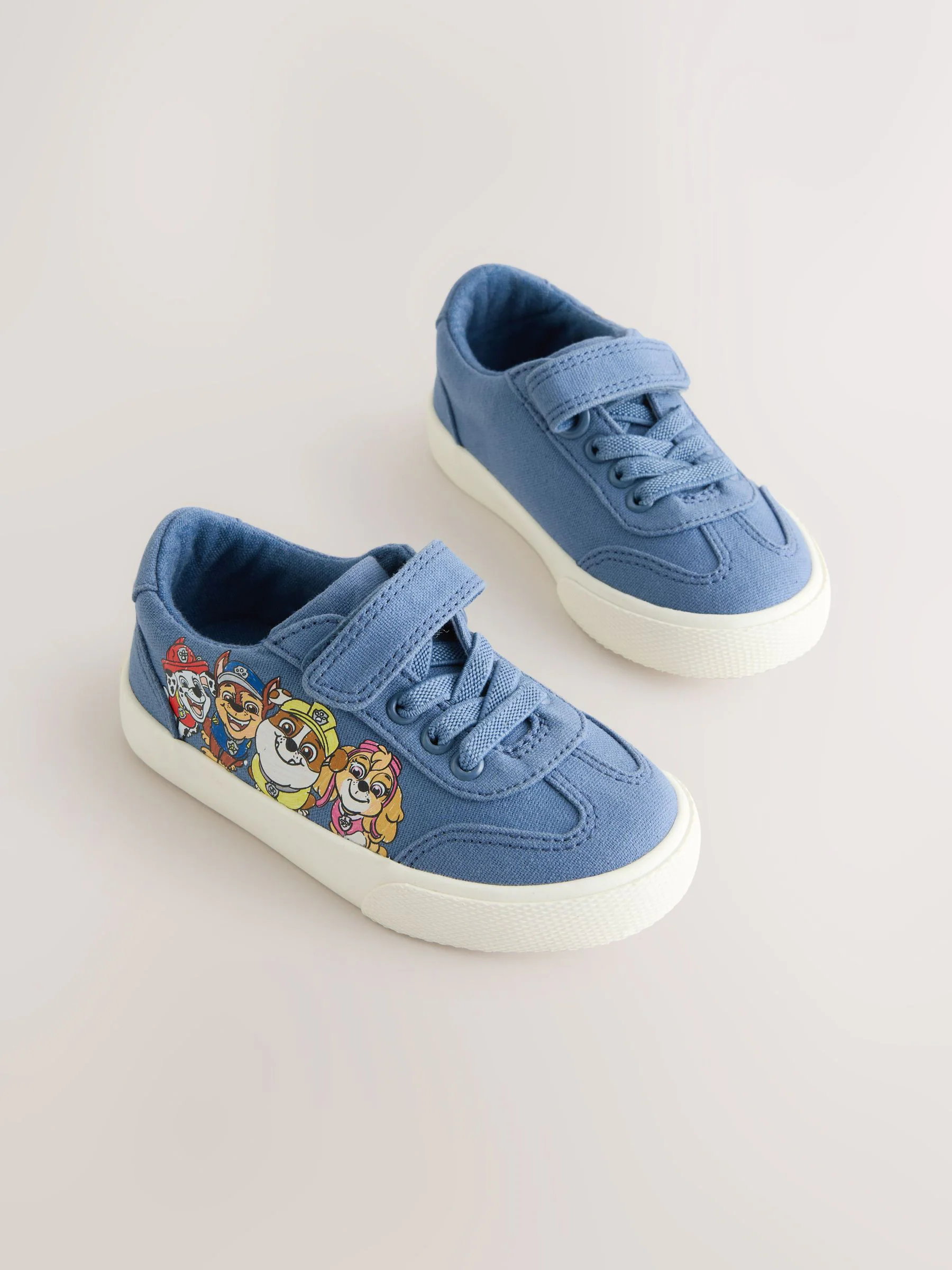 Blauw - Paw Patrol sneakers met klittenband en elastische veters