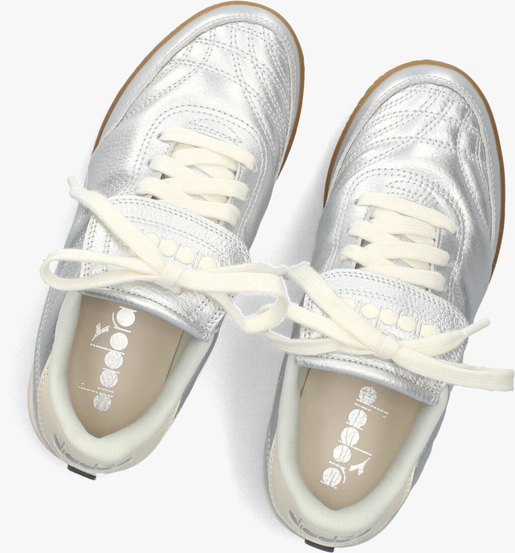 zilveren diadora lage sneakers gold indoor