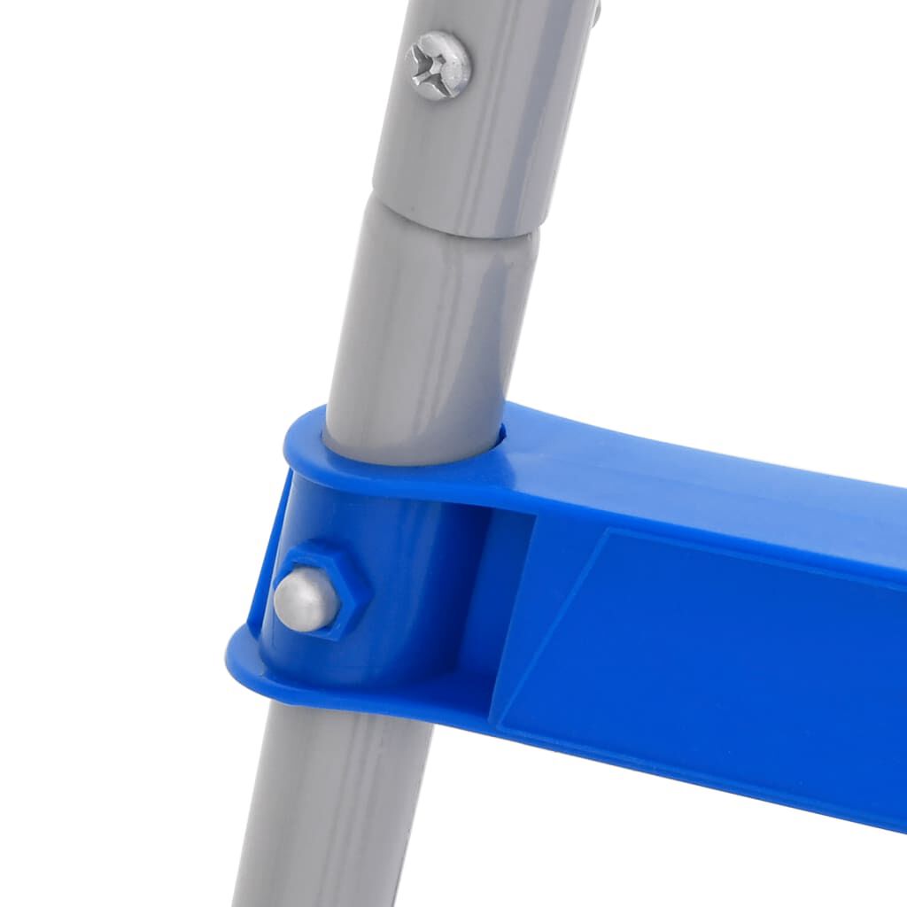 vidaXL Bovengrondse zwembadladder 84 cm staal en kunststof