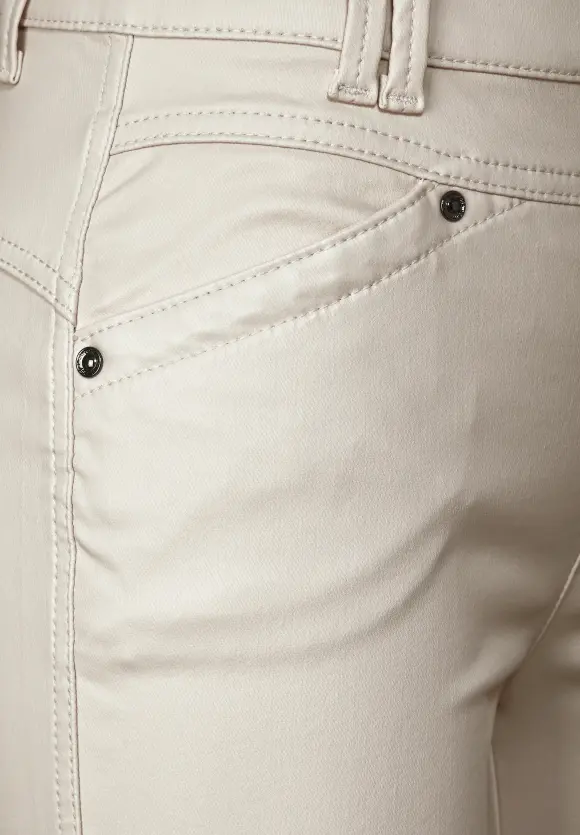 Coating Slim Fit Hose - smooth sand beige