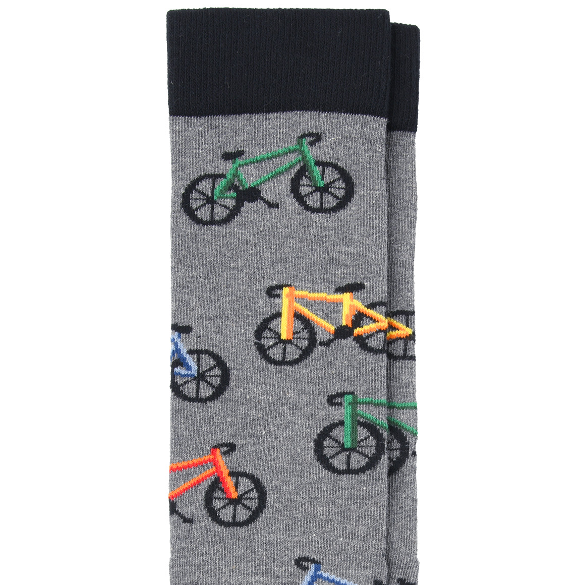 VanVaan 1 Paar Herren Socken mit Fahrrädern allover dunkelgrau