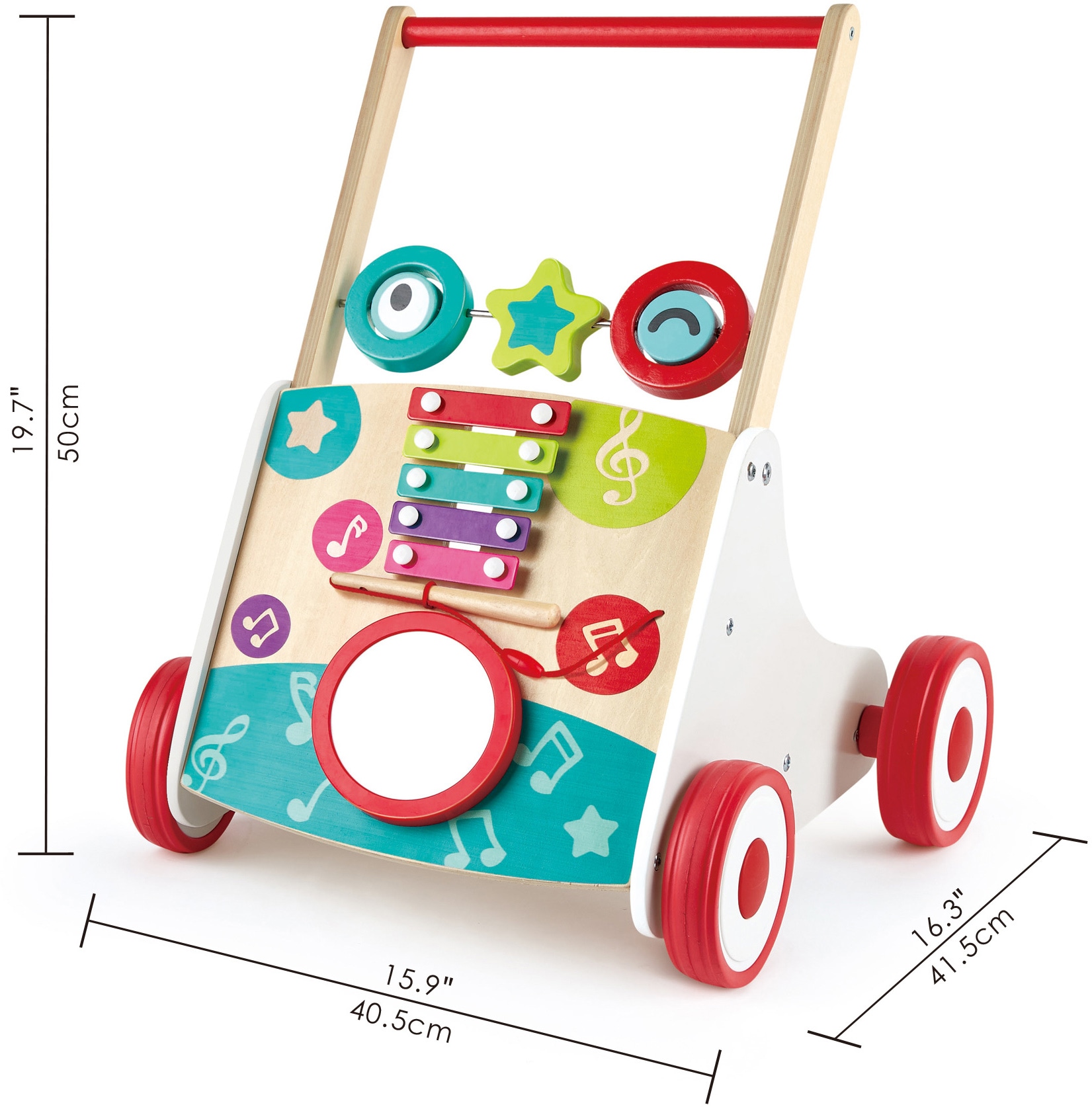 Hape Lauflernwagen »Musik« aus Holz
