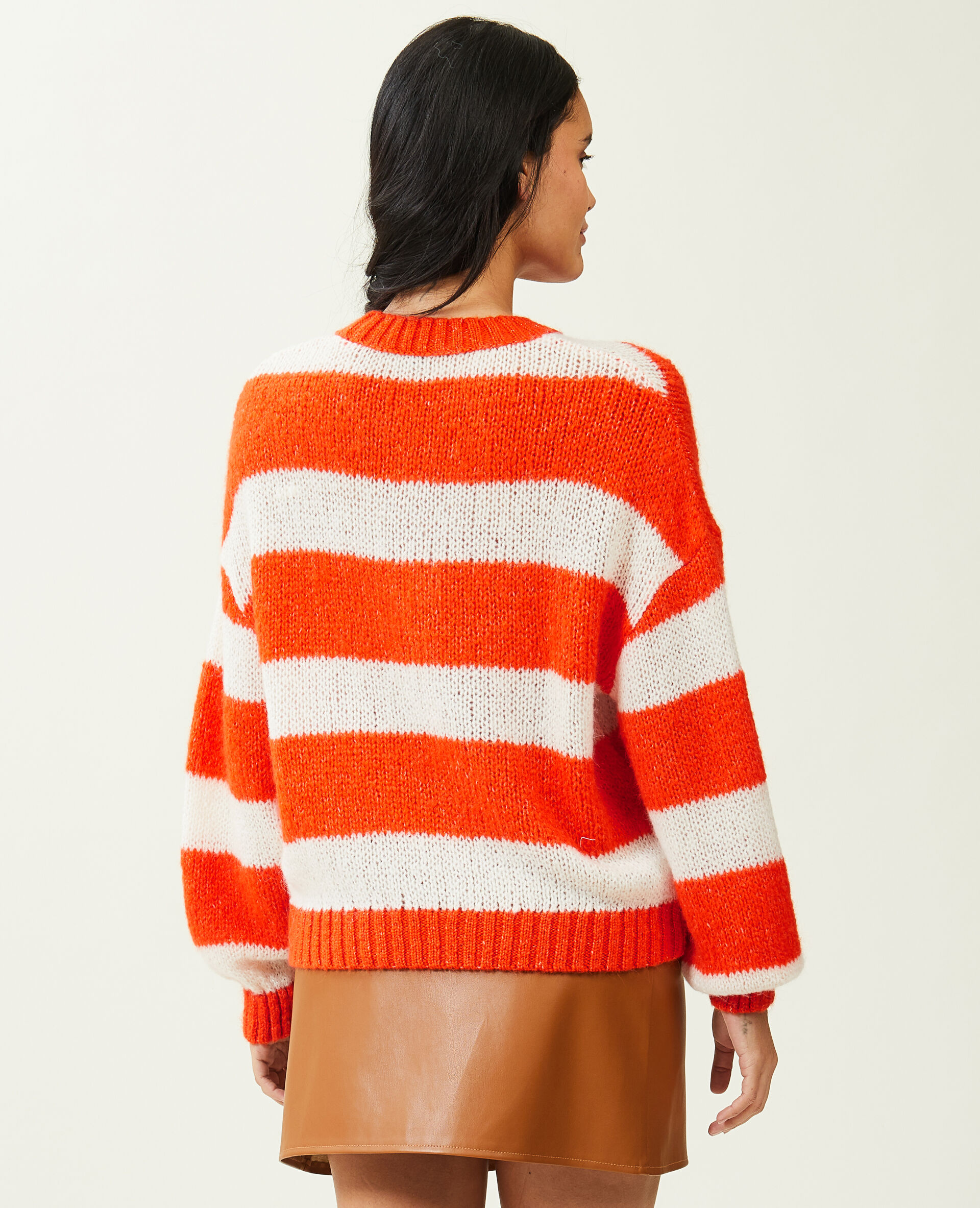 Pull col rond - Orange