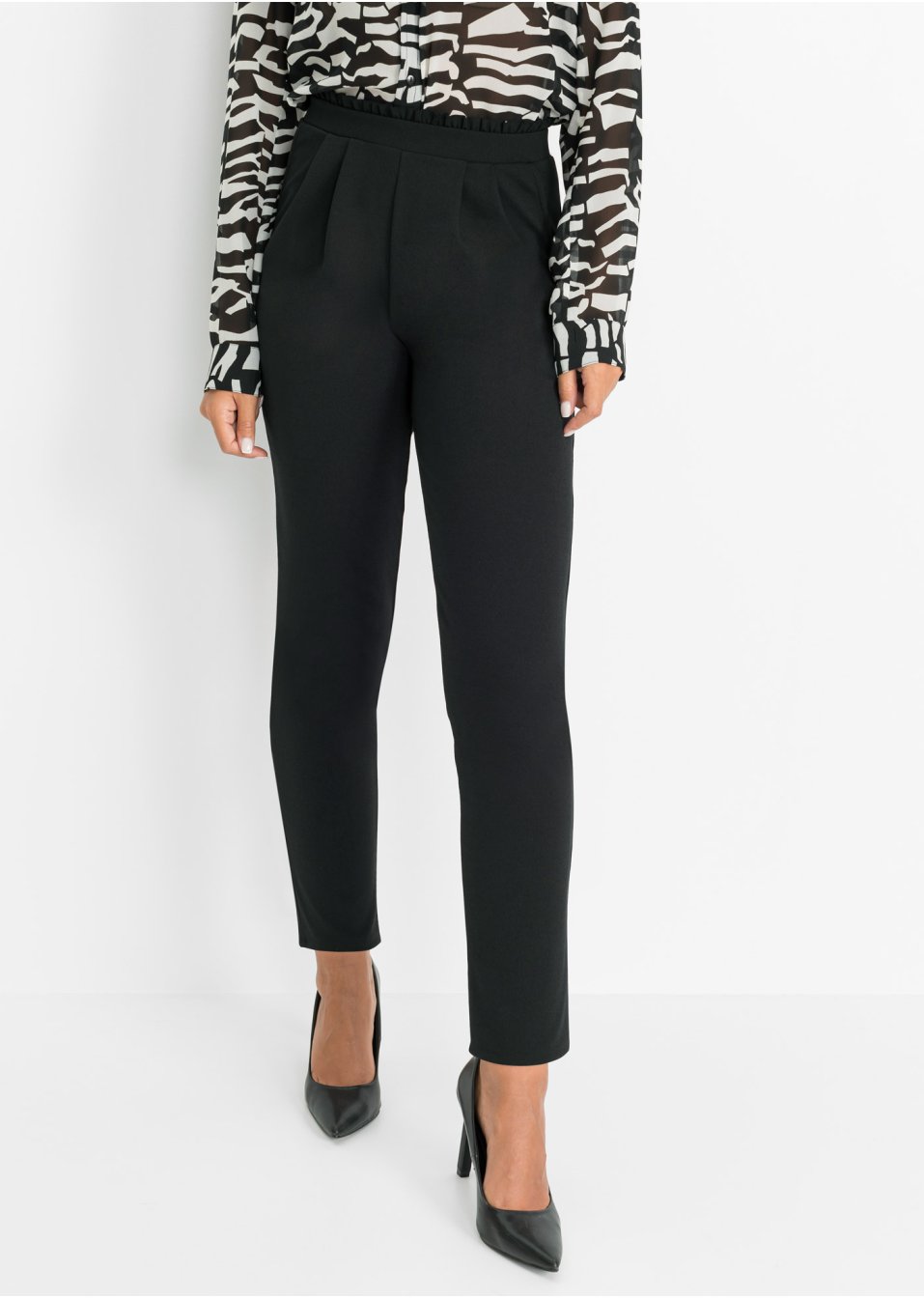 Pantalon en jersey à taille extensible