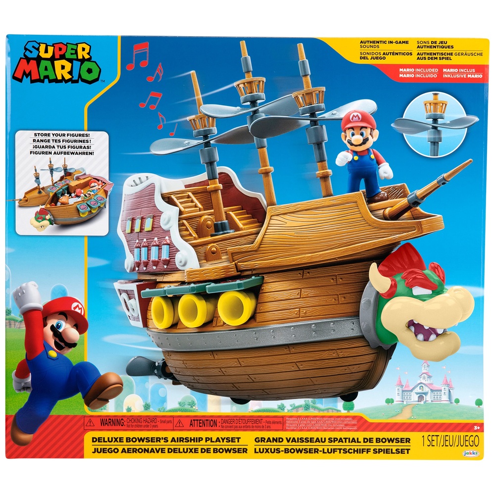 Nintendo Super Mario Deluxe Bowsers Luftschiff-Spielset
