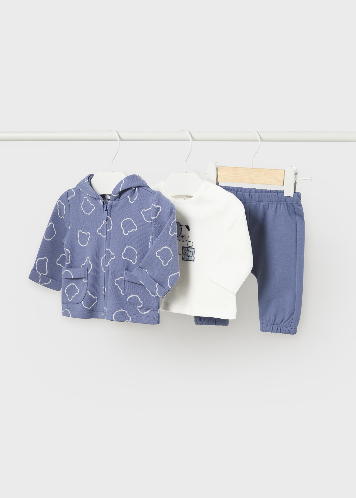 Conjunto de moletom de 3 peças Better Cotton para recém-nascidos