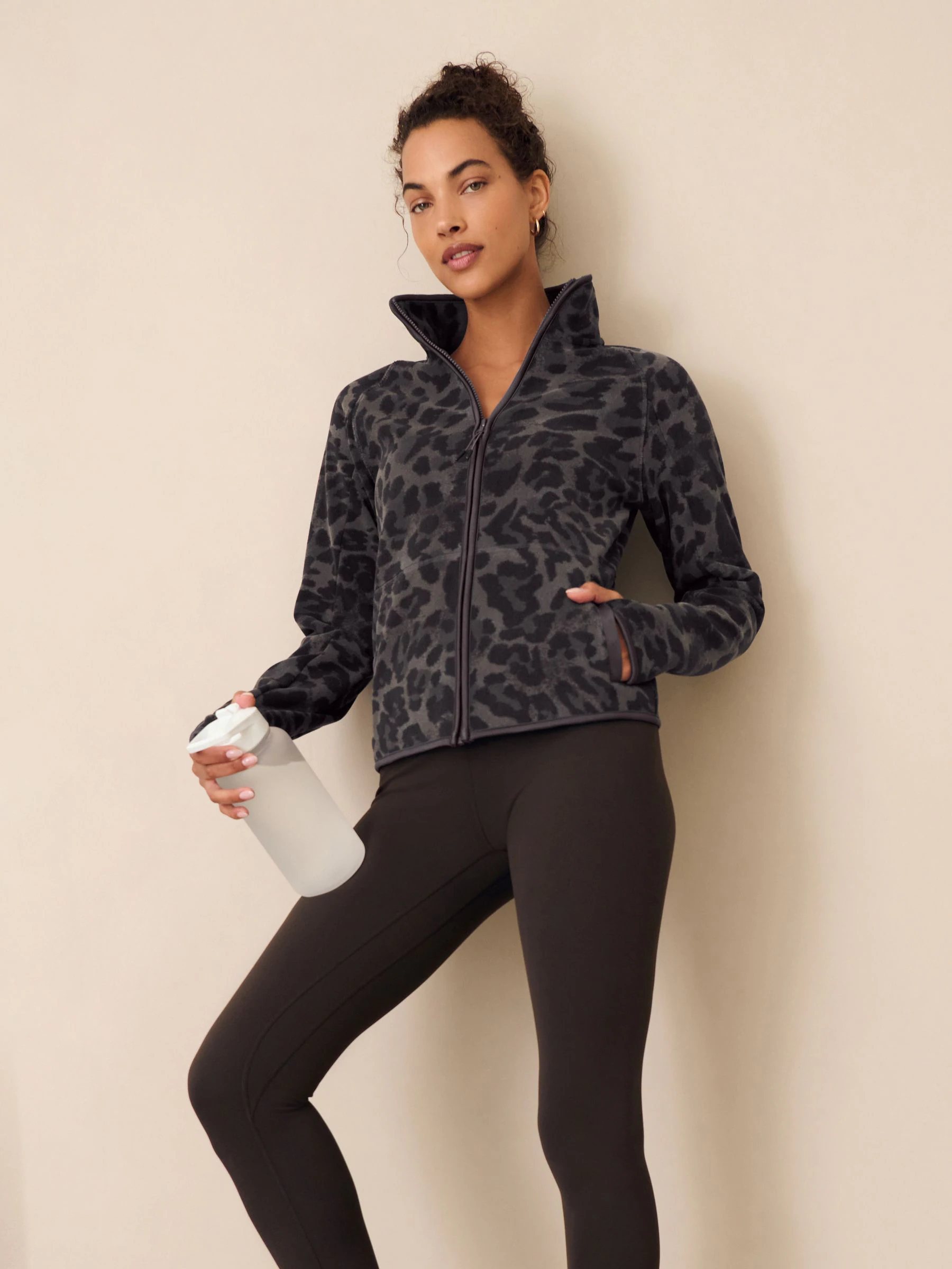Dierenprint - Actieve sport fleecejack