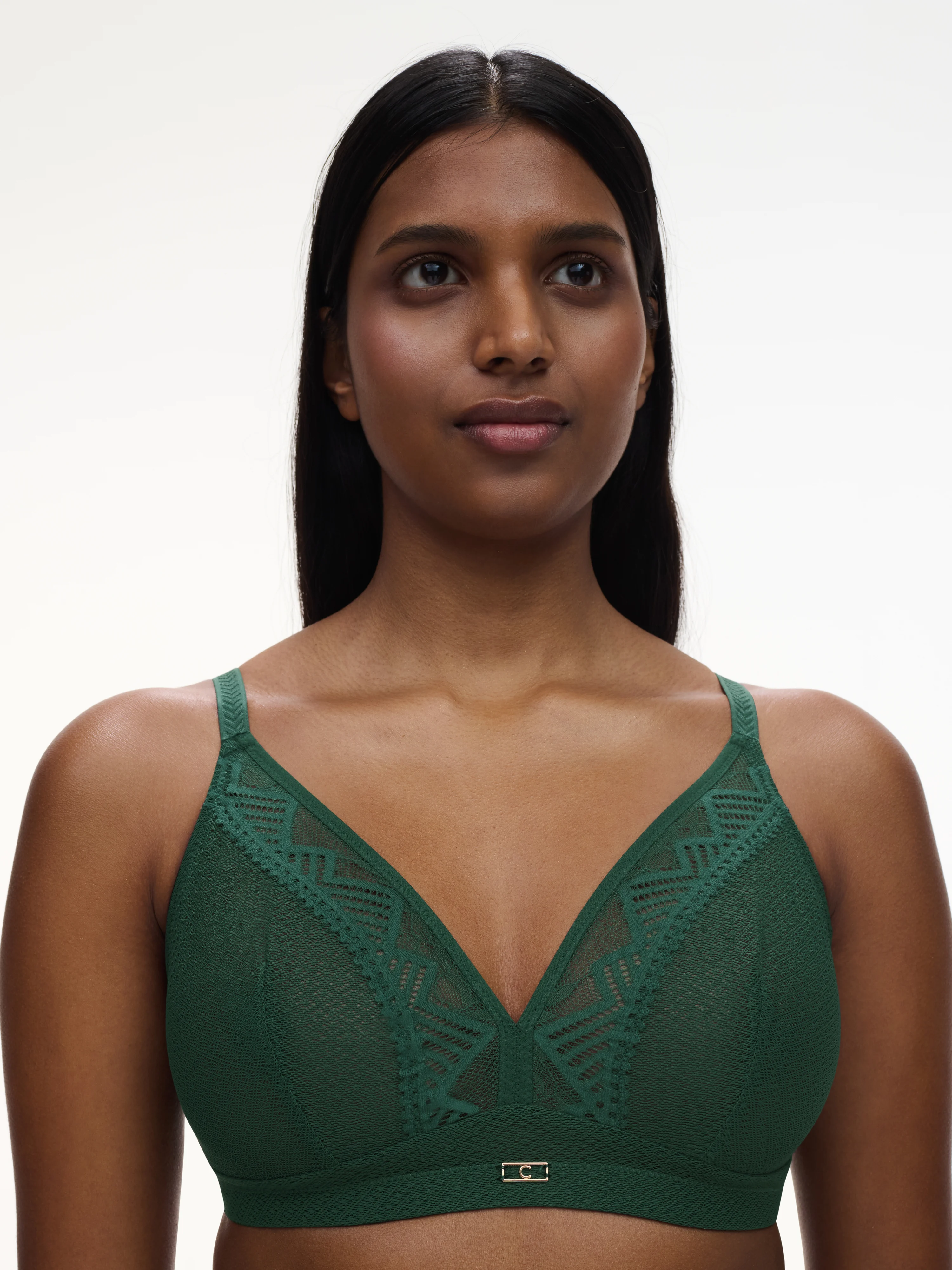ORIGINS - Soutien-gorge sans armature maintien en dentelle | Vert