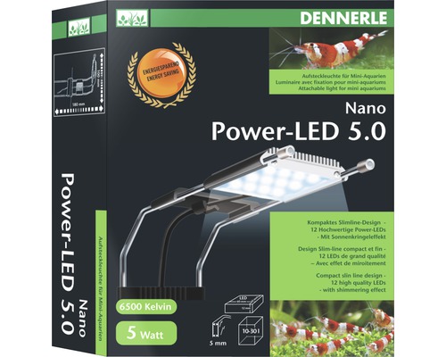 DENNERLE Nano Power-LED opzetlamp 5 W