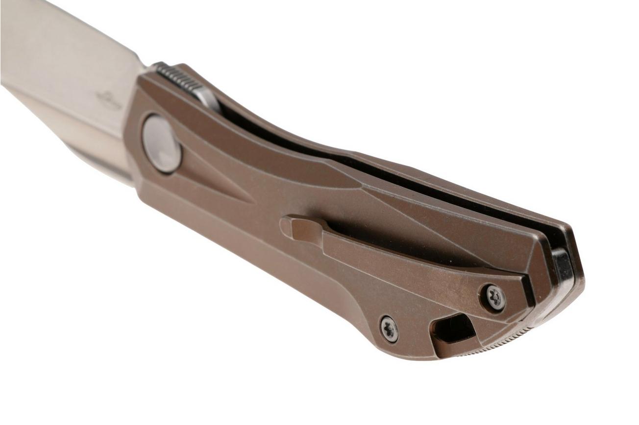 Real Steel Ventus ATS 7042 Stonewashed N690, Bronze Titanium, zakmes