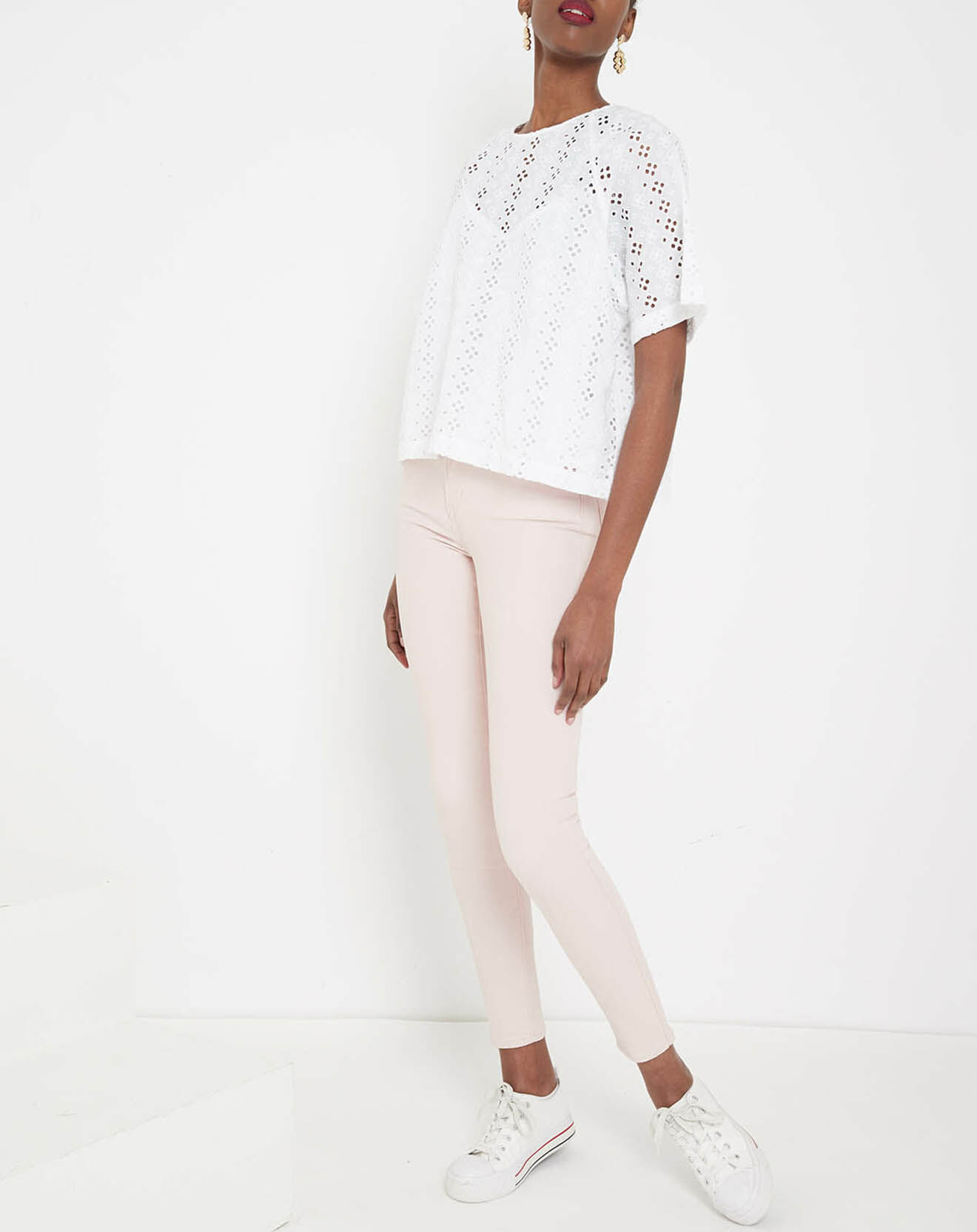 Levi's® Top en Dentelle de Calais blanc
