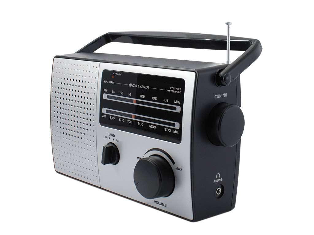 Caliber HPG317R draagbare FM radio - grey