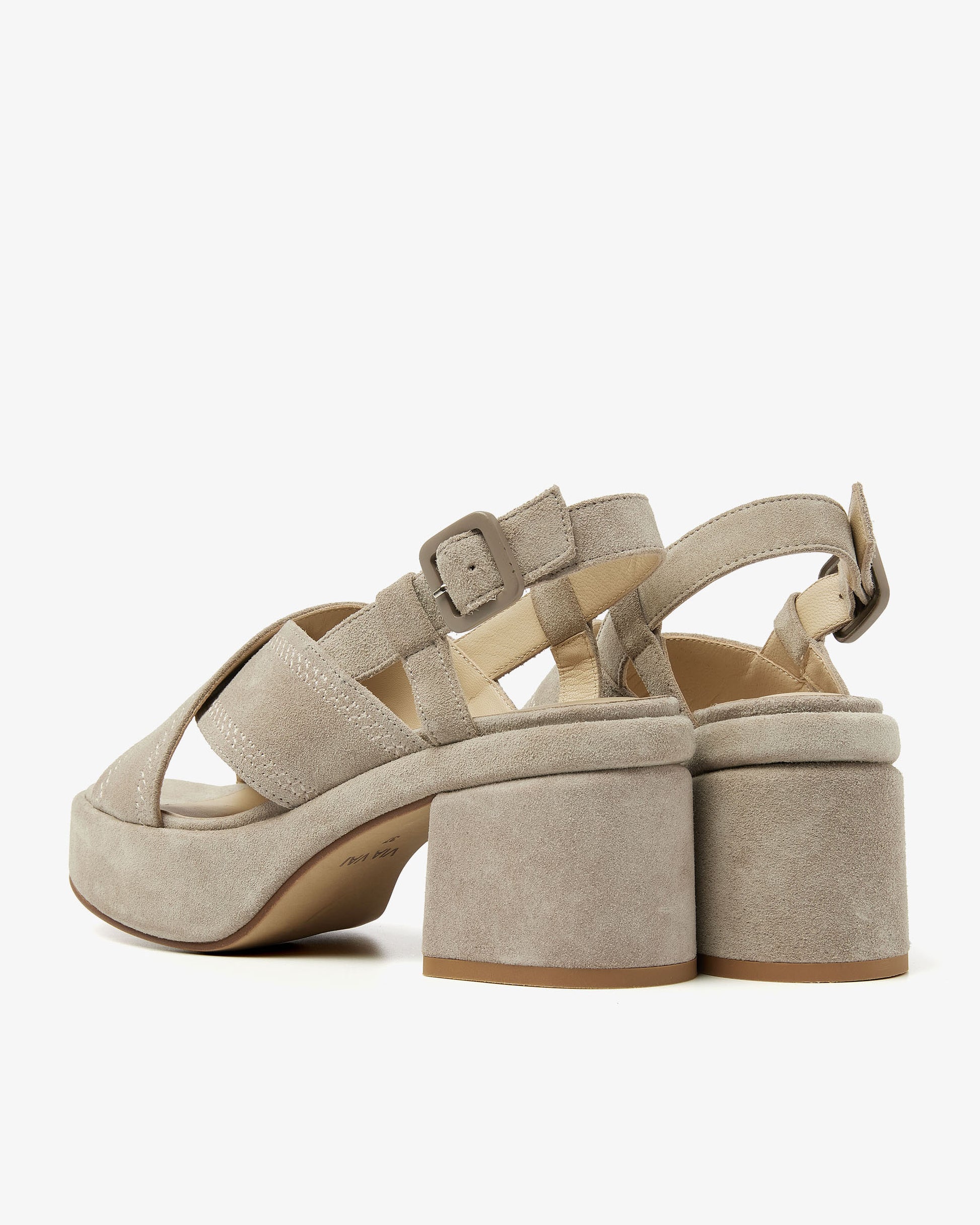 VIA VAI grijze sandalen Elia Paisley