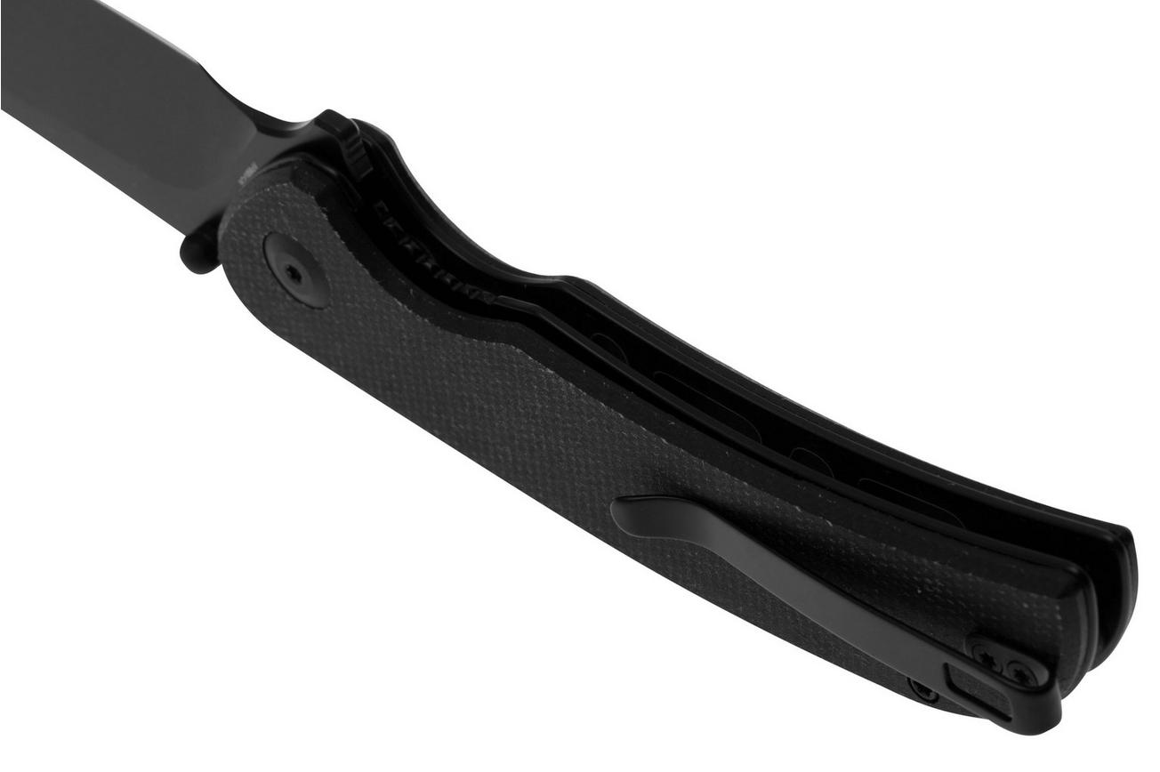 Sencut Borzam S23077-3 Black 9Cr18MoV, Black Canvas Micarta zakmes