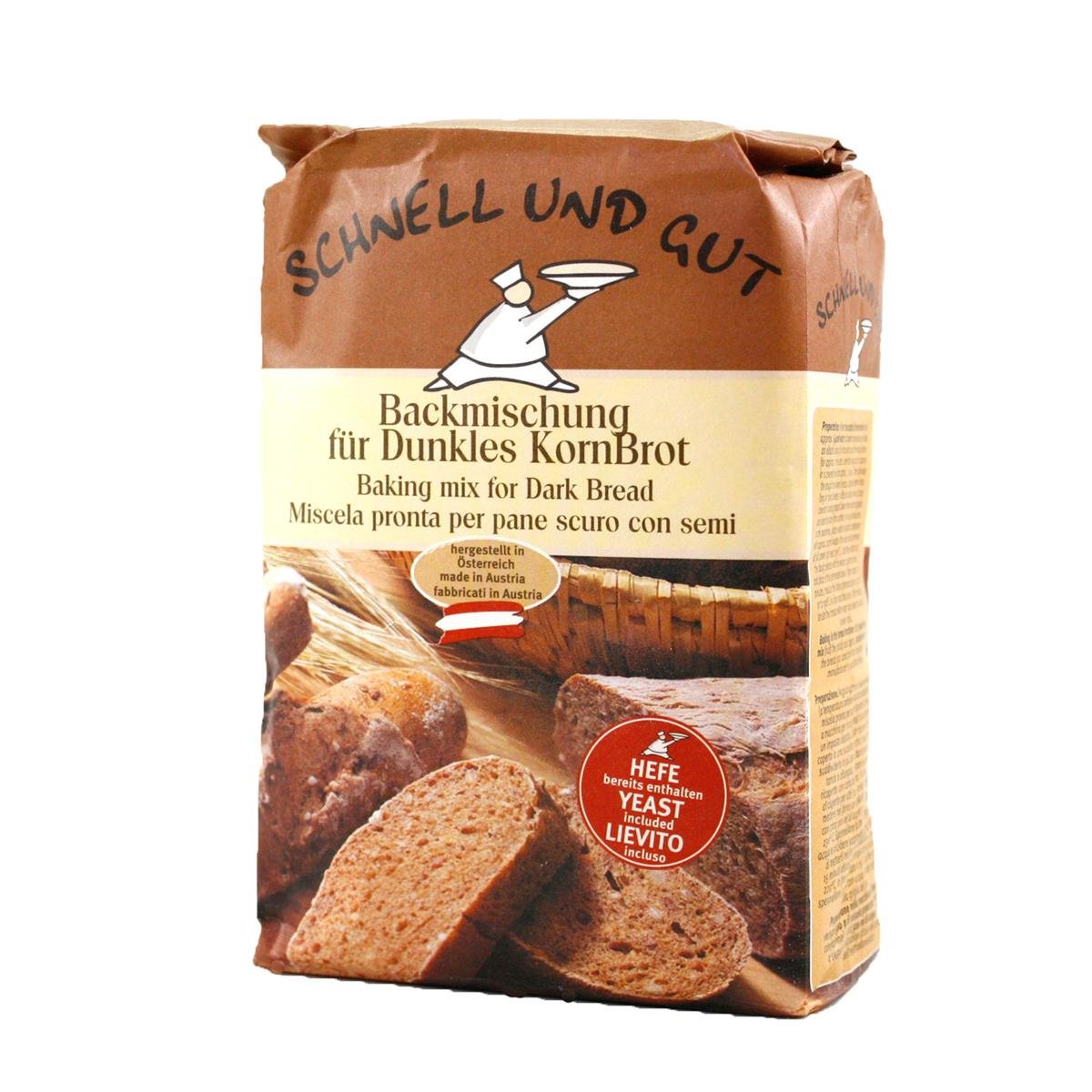 Schnell & Gut Backmischung für Dunkles Kornbrot