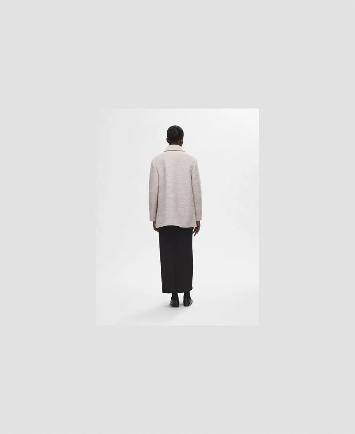 Selected Femme SLFADA WOOL JACKET Dove/melange
