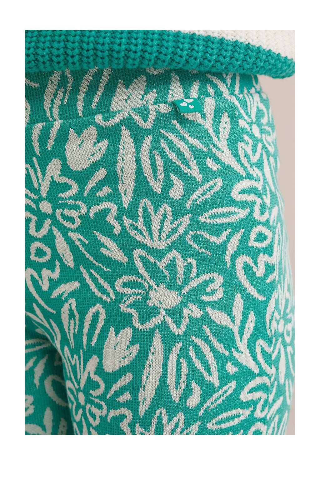 WE Fashion flared broek mintgroen