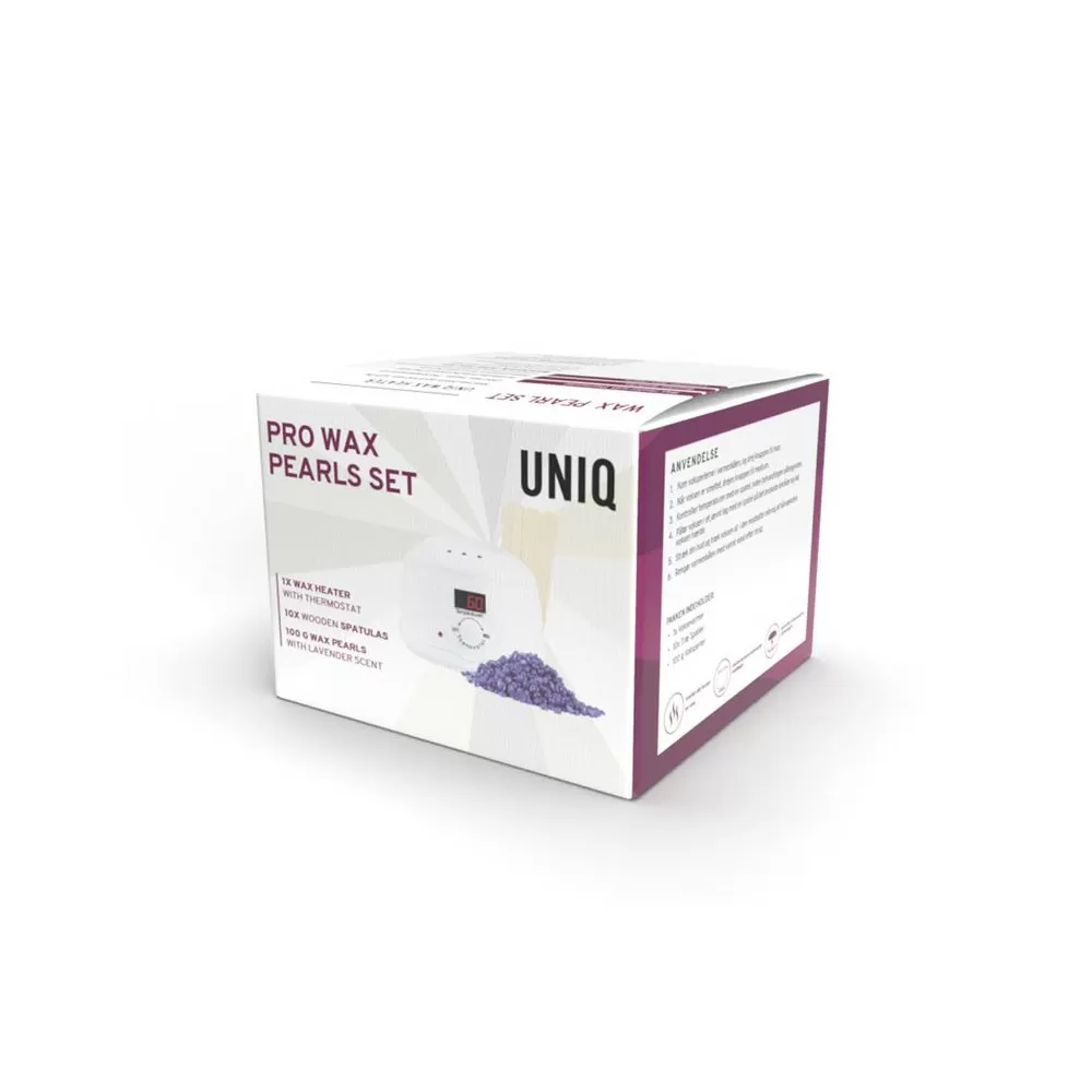 UNIQ Pro Wax Pearls Set med LED Display - 1 stk.