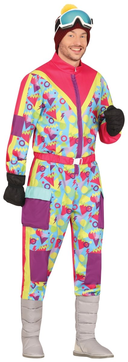Neon 80S Skipak Blauw Geel Heren