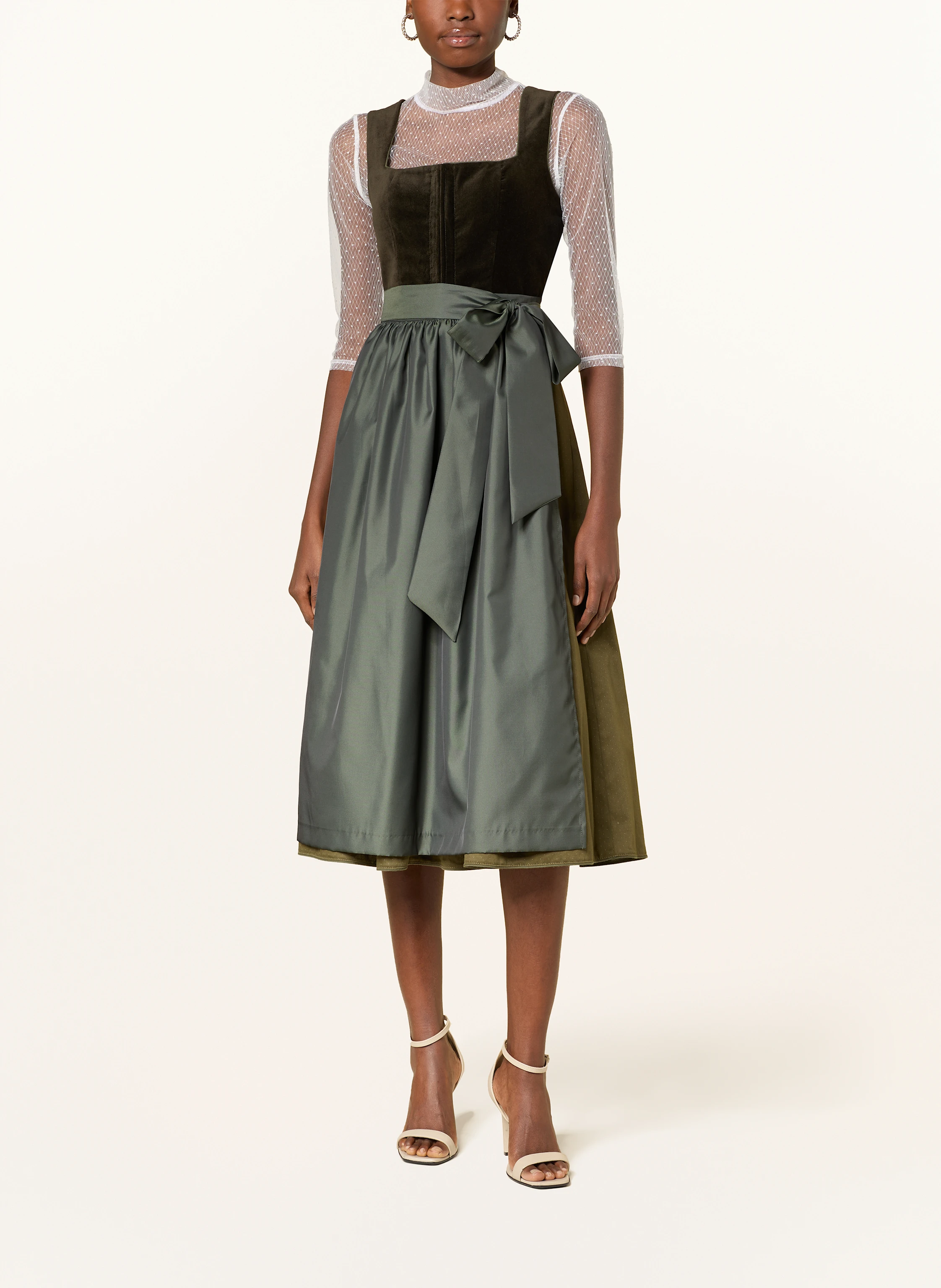 ALISSA BY KINGA MATHE Dirndlbluse LILIANA aus Mesh mit 3/4-Arm