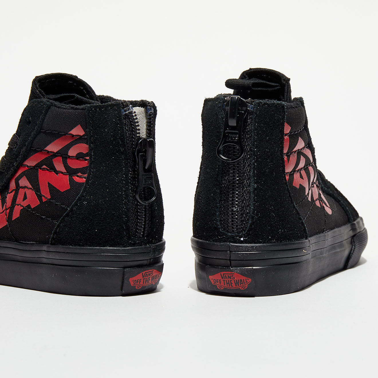 Vans Baskets SK8-Hi Zip noir/rouge