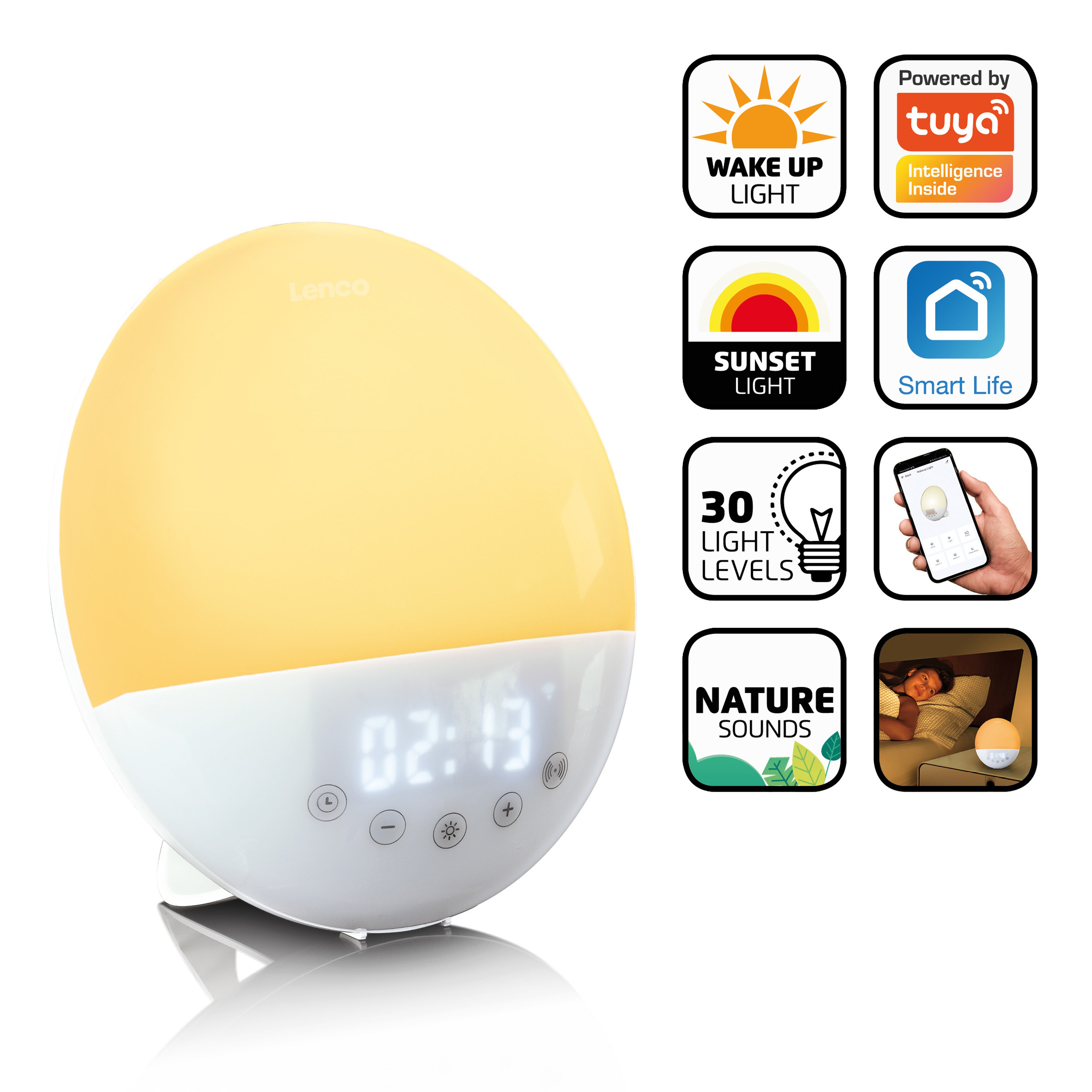 Lenco CRW-110WH - Smartes (Uhren)-Radio