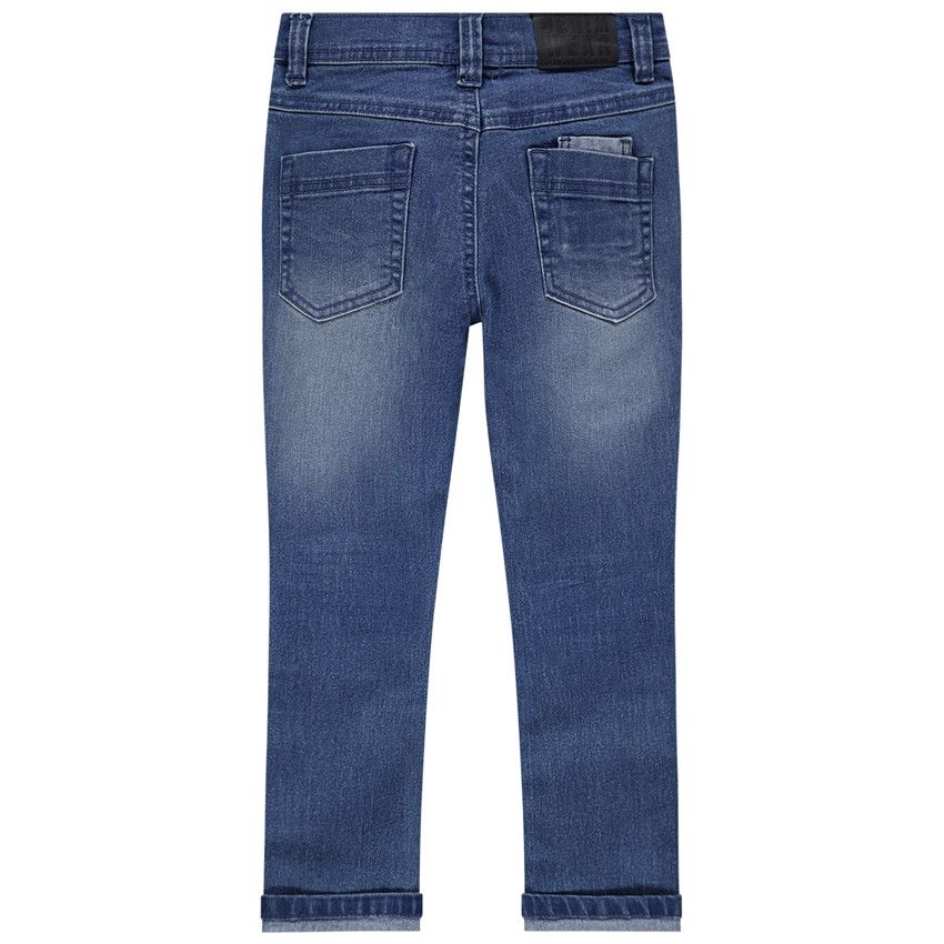Jean slim effet used - Bleu moyen