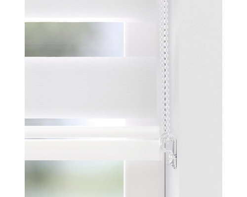 Soluna dubbel rolgordijn Ikaria D-R13 met cassette wit 60x175 cm