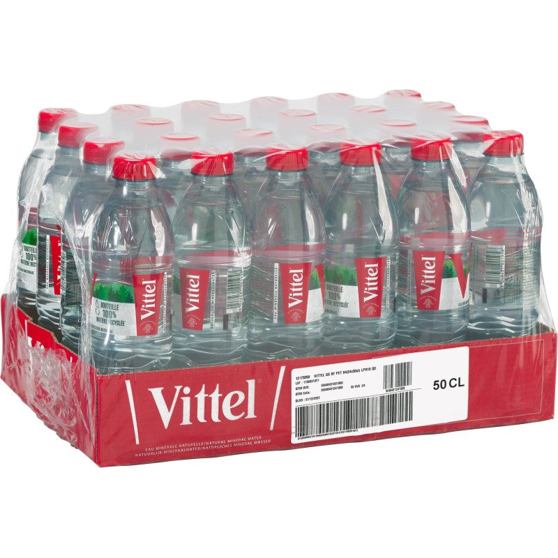 Eau minérale Vittel 50 cl - 24 bouteilles