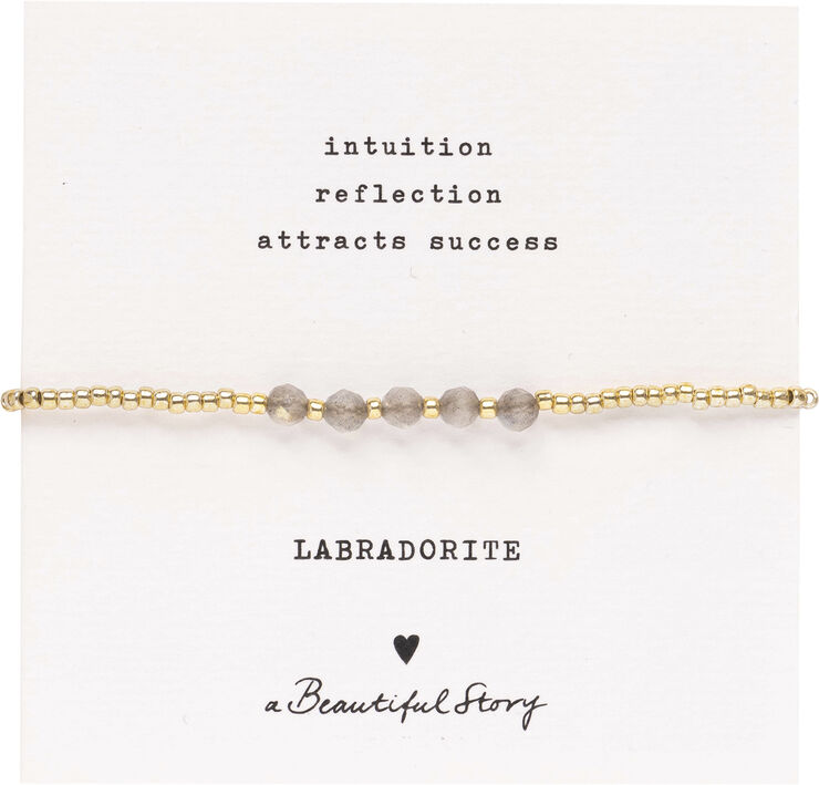 A Beautiful Story Essential Labradorite Bracelet GC Gold