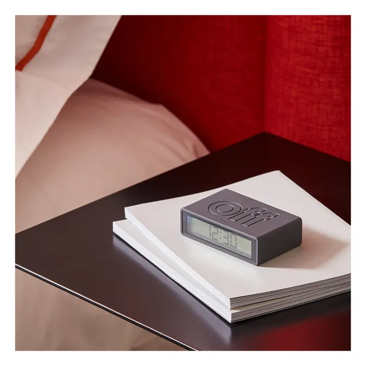 Lexon Réveil Flip+ Travel | Gris foncé