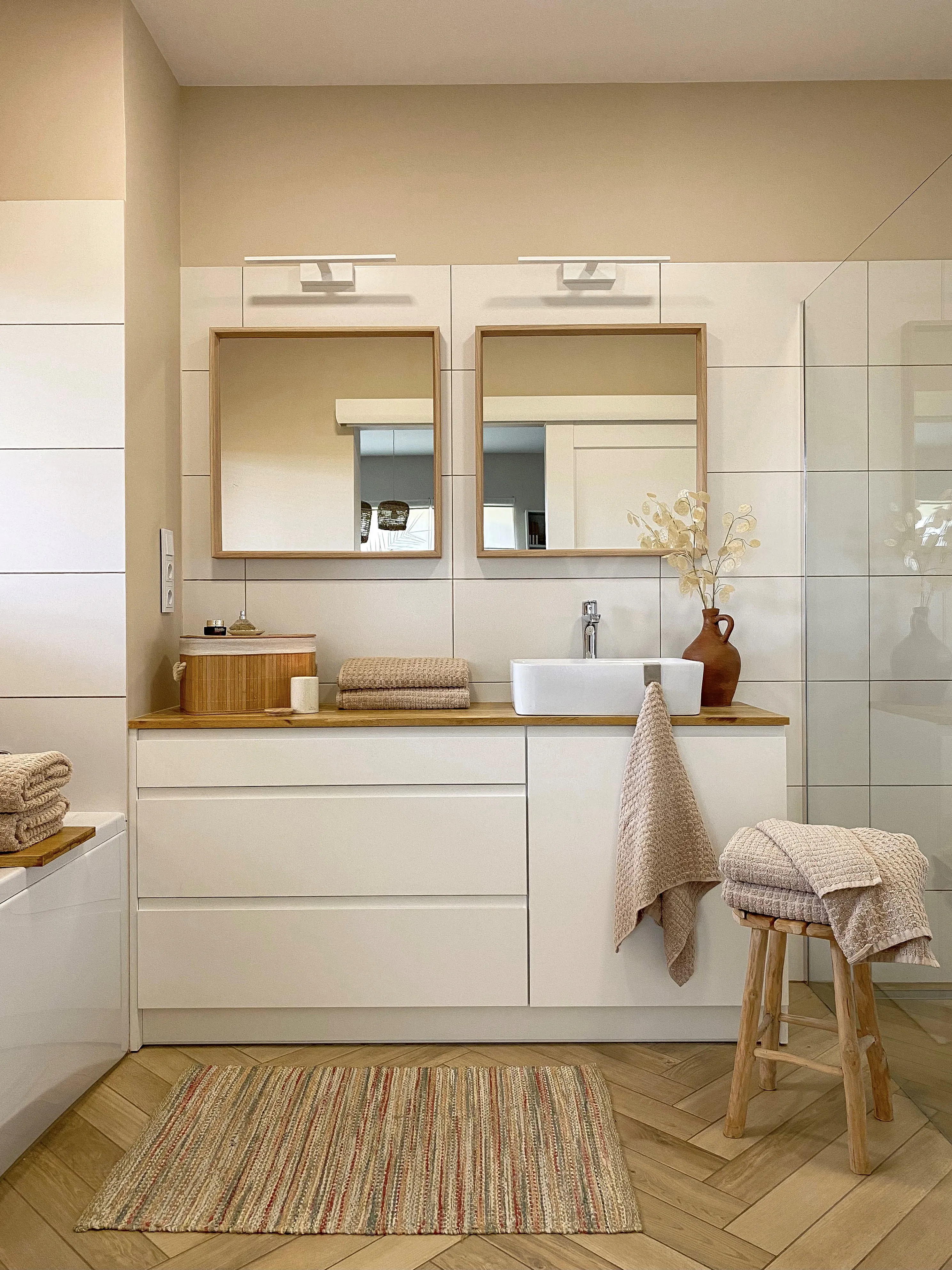 11-delige handdoekset ATAI Katoen Beige