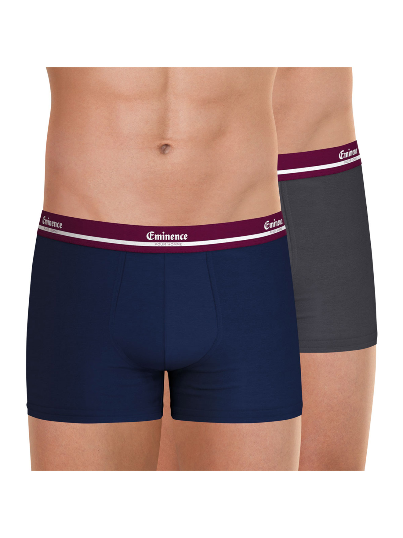 Lot de 2 boxers coton stretch