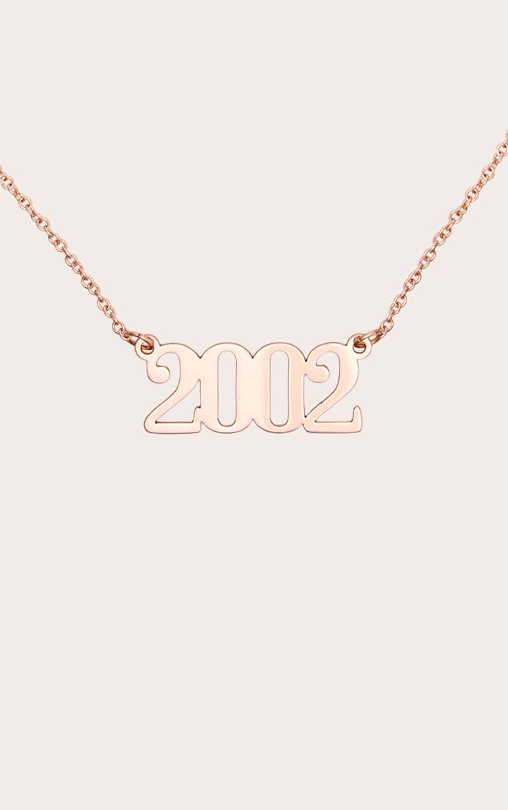 Doré Collier Année De Naissance 2002