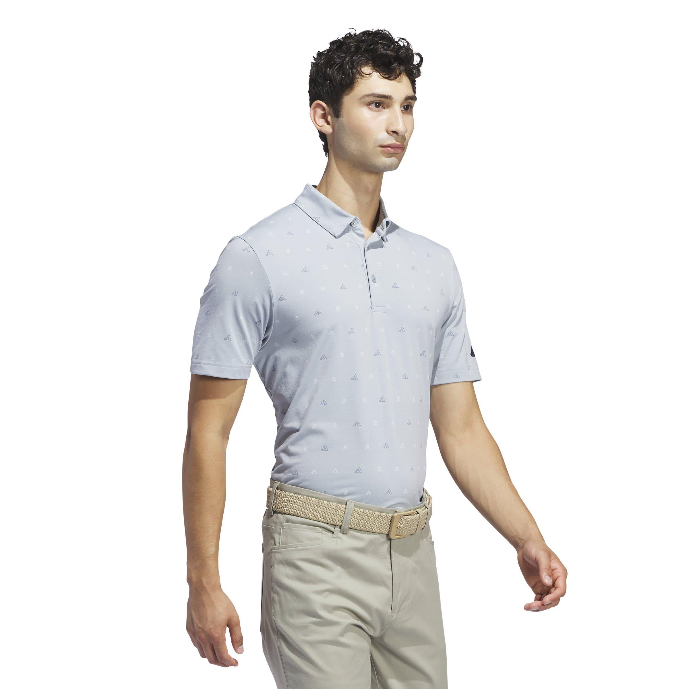 adidas Go To Mini Crest Print Polo Shirt Mens
