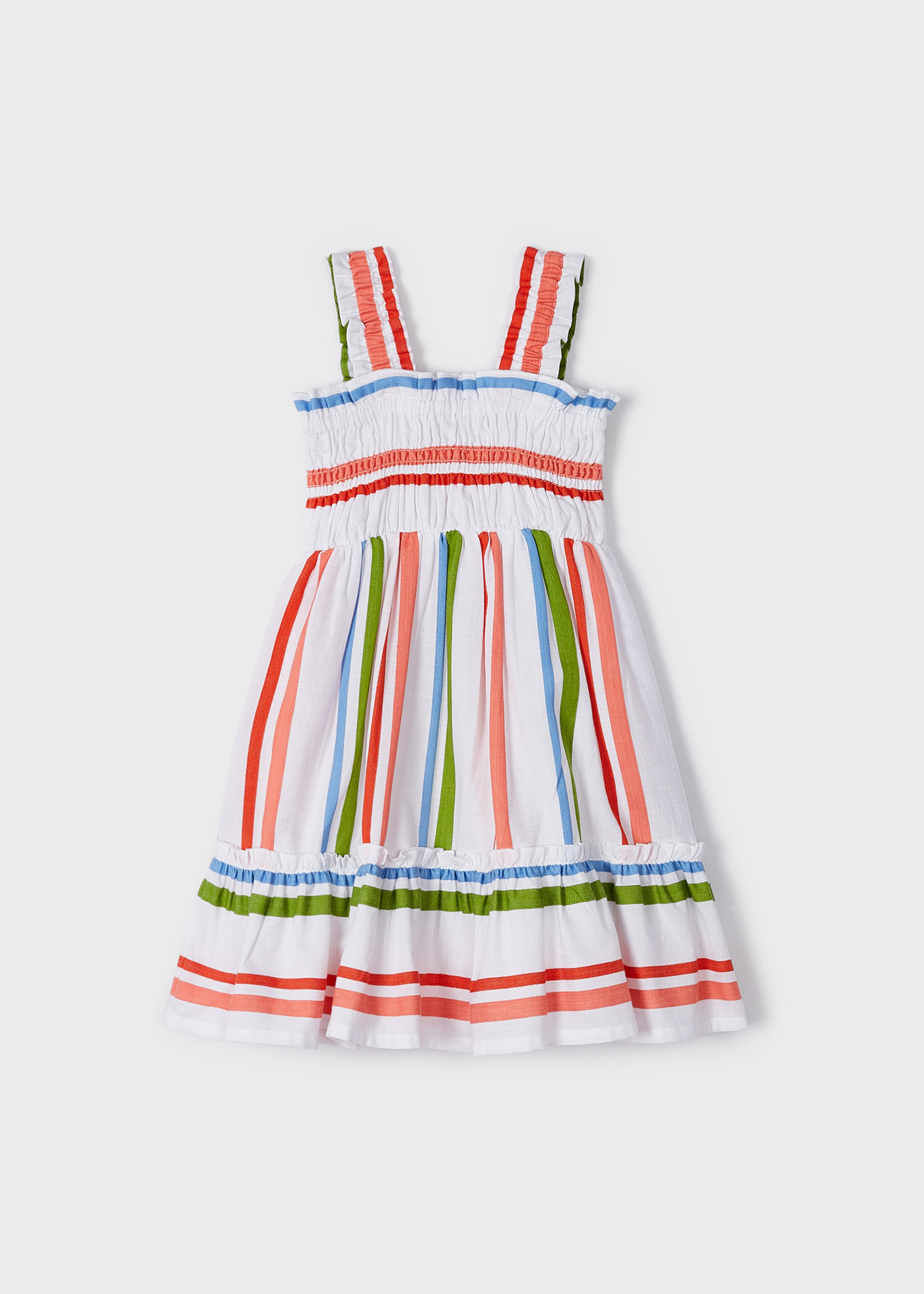 Vestido de verão listrado para meninas