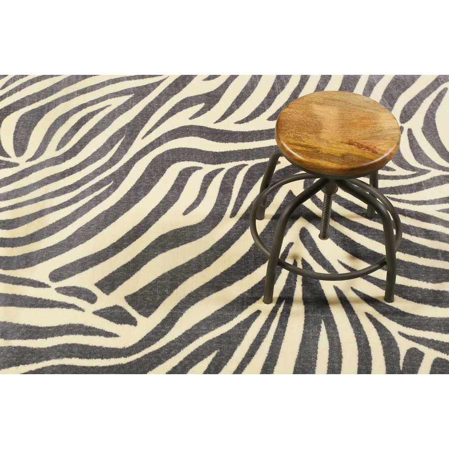 Wecon home Kurzflorteppich Zebra graucreme