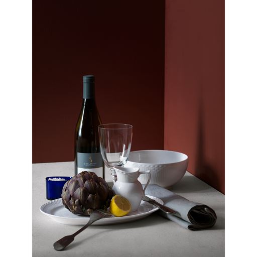 Royal Copenhagen Hvid Halvblonde Flødekande, 0,17 L
