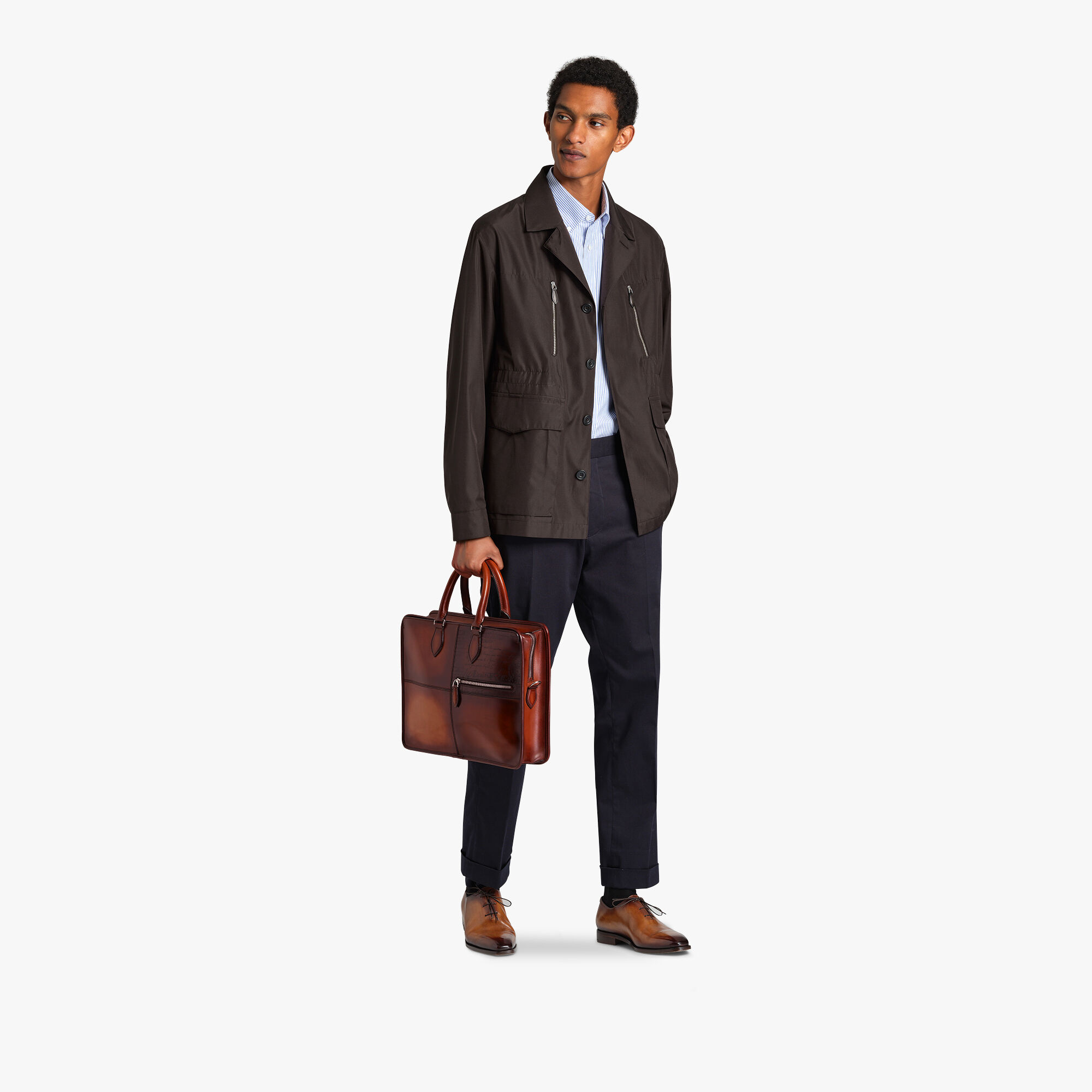 Cartable Un Jour En Cuir Scritto