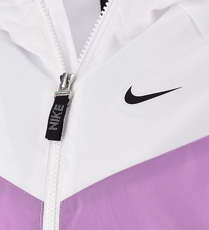 Nike Jacke - Floral Windrunner - Weiß/Lila