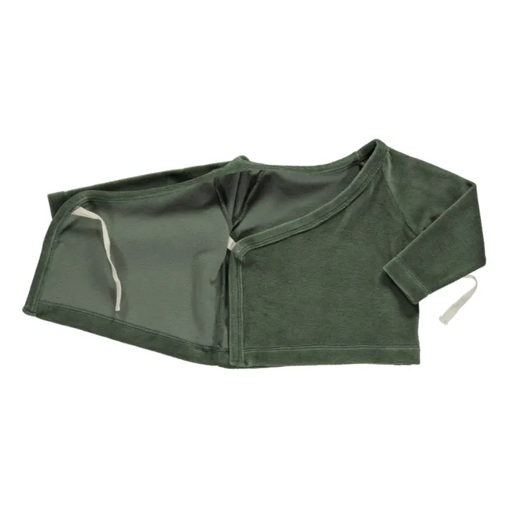 Poudre Organic Cache-cœur Velvet Crocus | Vert sapin