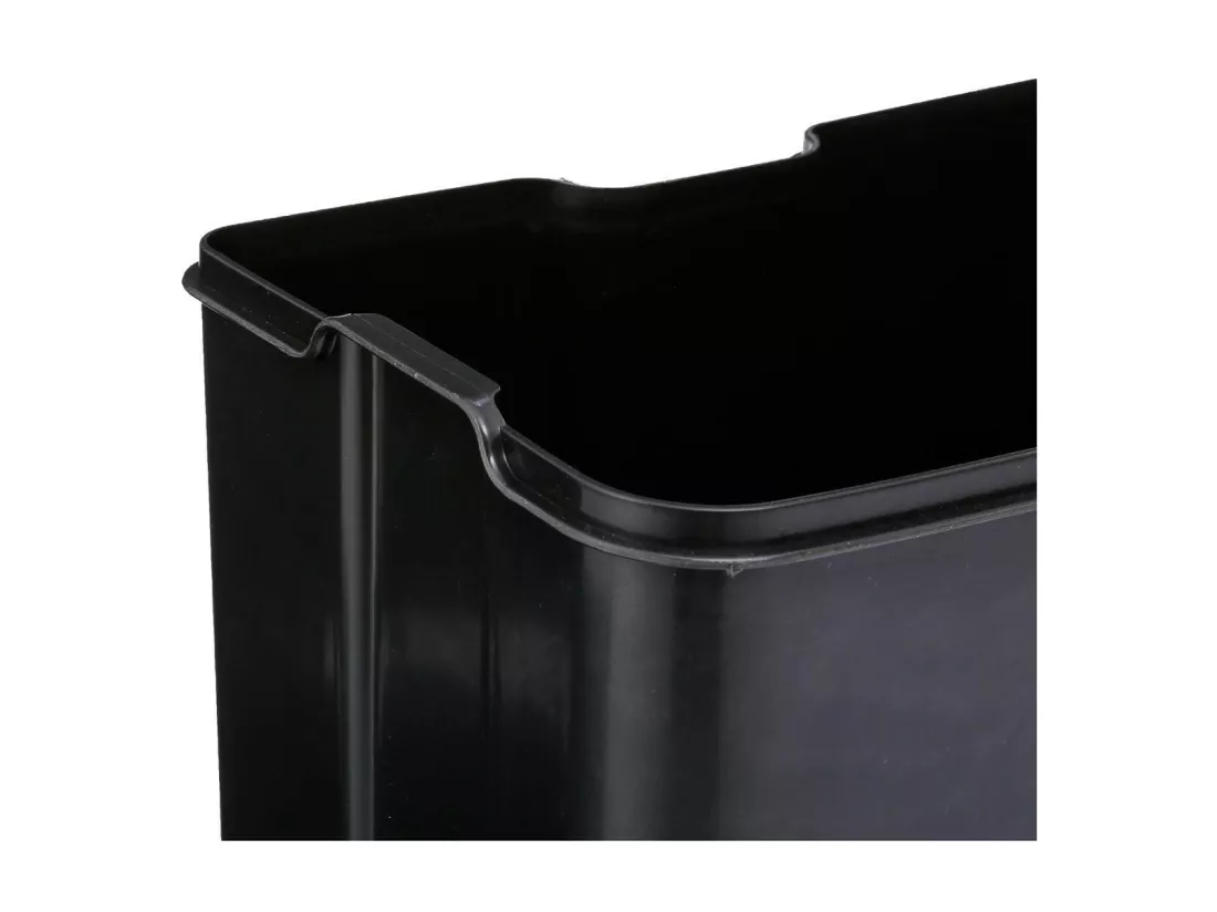 Poubelle 30 Litres en Métal Taupe ouverture à pédale