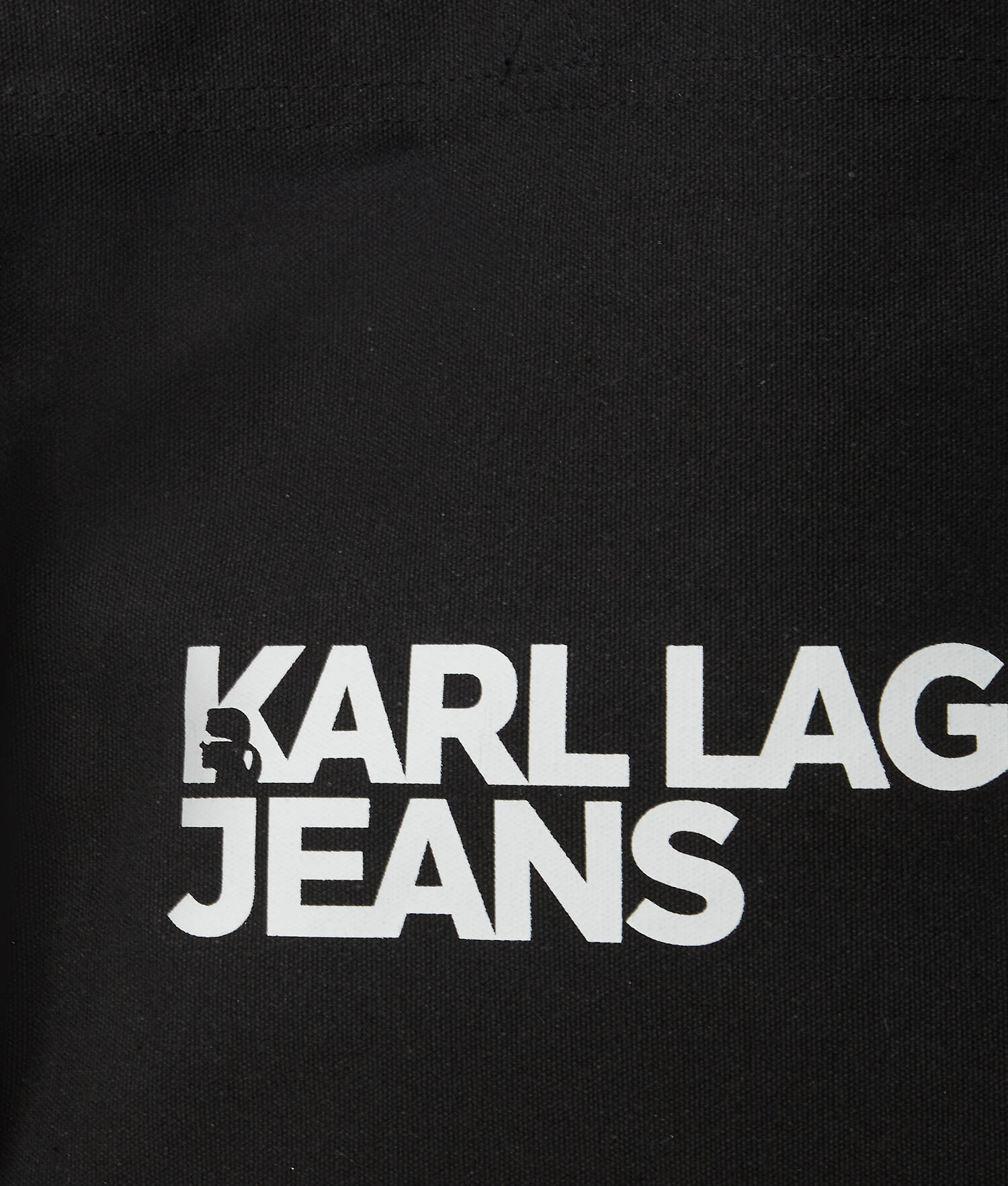 SAC SHOPPER AVEC LOGO KLJ - Noir