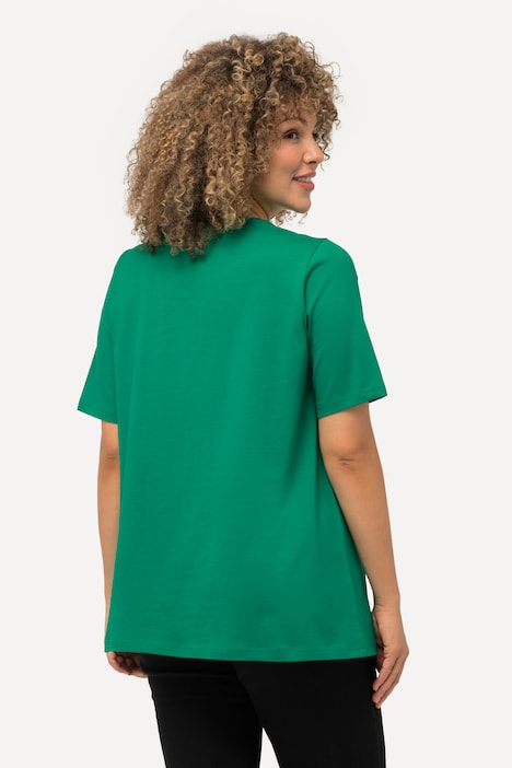 T-Shirt, A-Linie, Rundhalsausschnitt, Halbarm