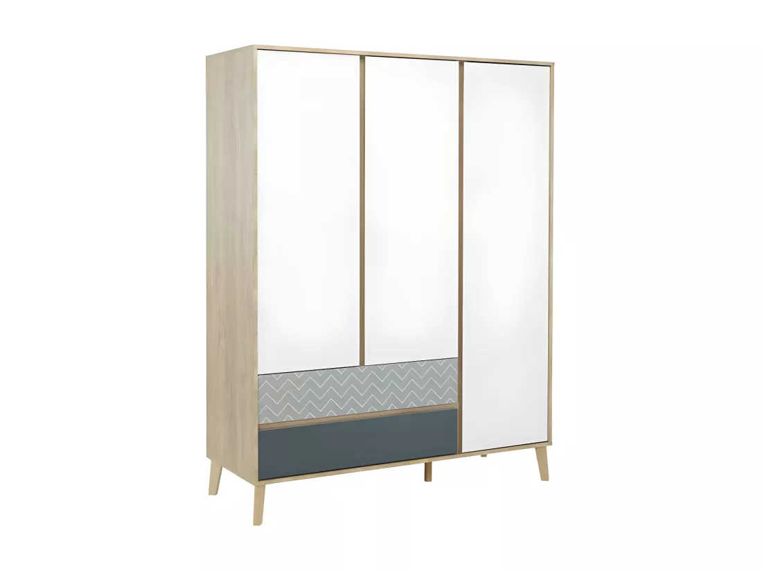 Chambre Adulte Complète (140*200) Chêne blond - ESMEY
