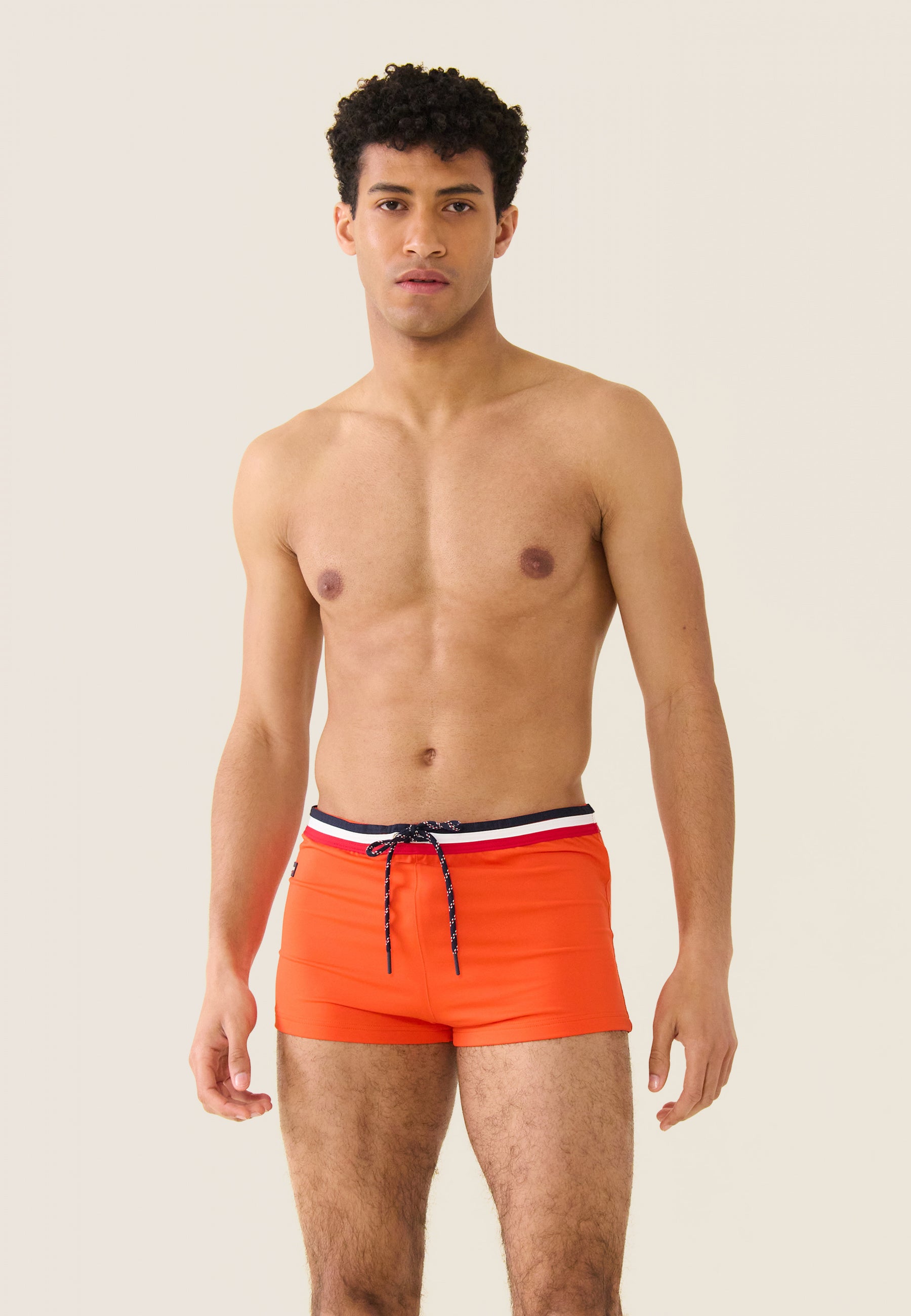 Boxer de bain en polyamide-Triton Orange Tango