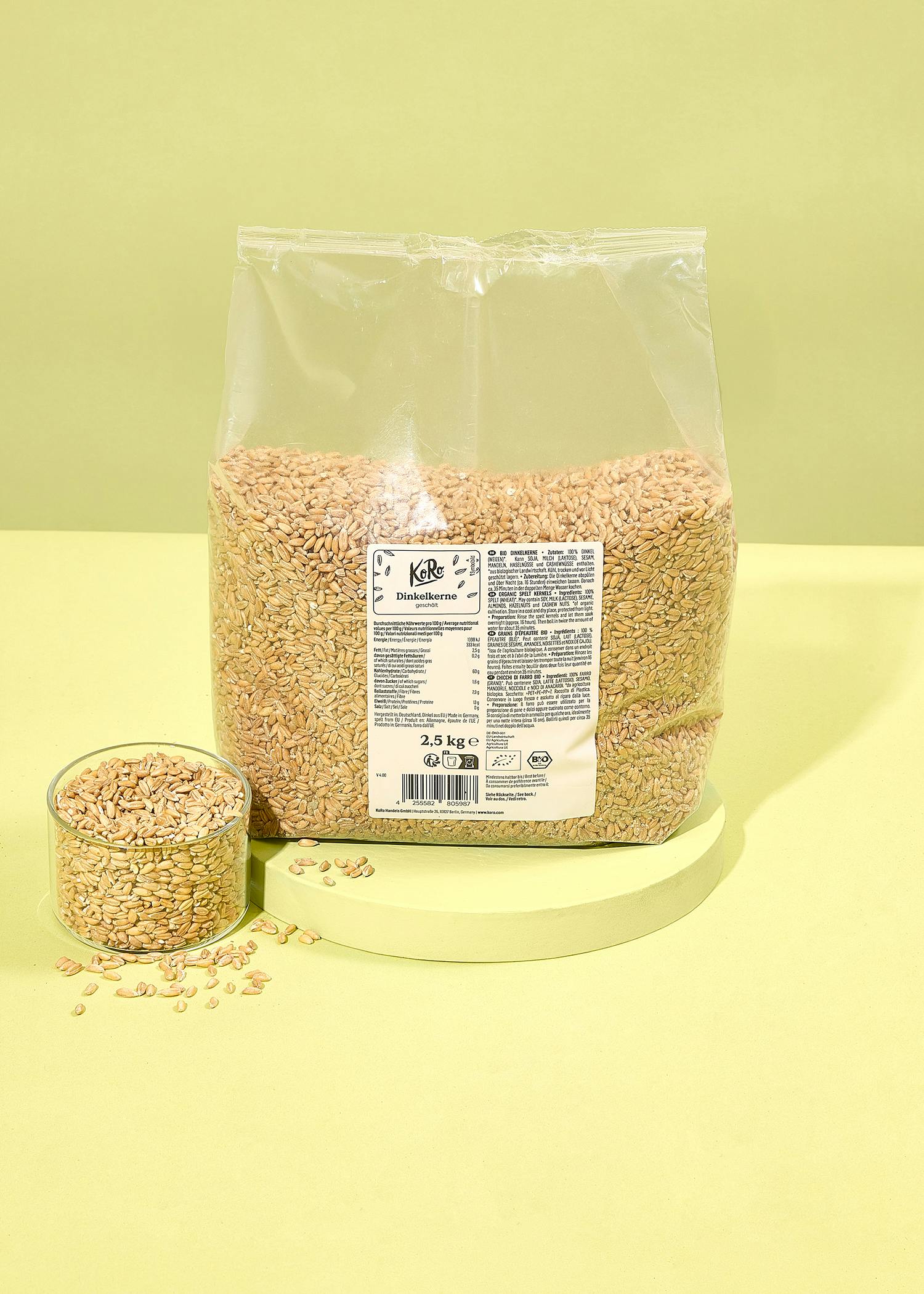 Bio Dinkelkerne 2,5 kg