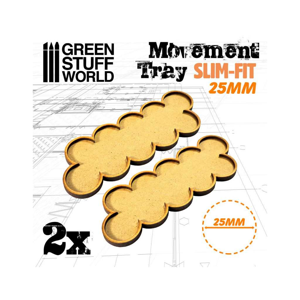 Plateaux de Mouvement MDF 25mm x10 - Skirmish