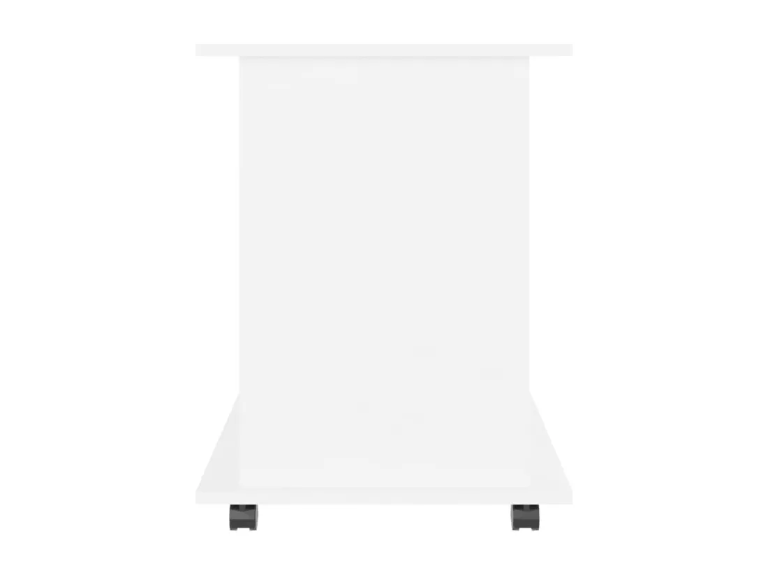 Armoire à roulettes Blanc 60x45x60 cm Bois d’ingénierie