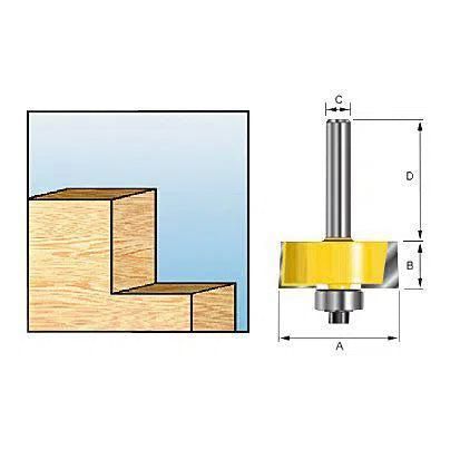 Makita D-11520 Freesbit Sponningfrees   lager S 8mm 31,75x12,7mm
